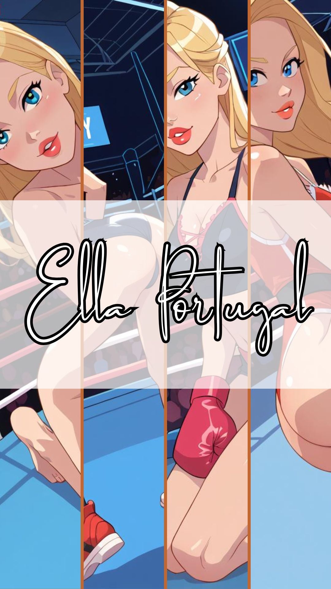 Treino Intenso - 4 Wallpapers AI Cartoon e Hentai