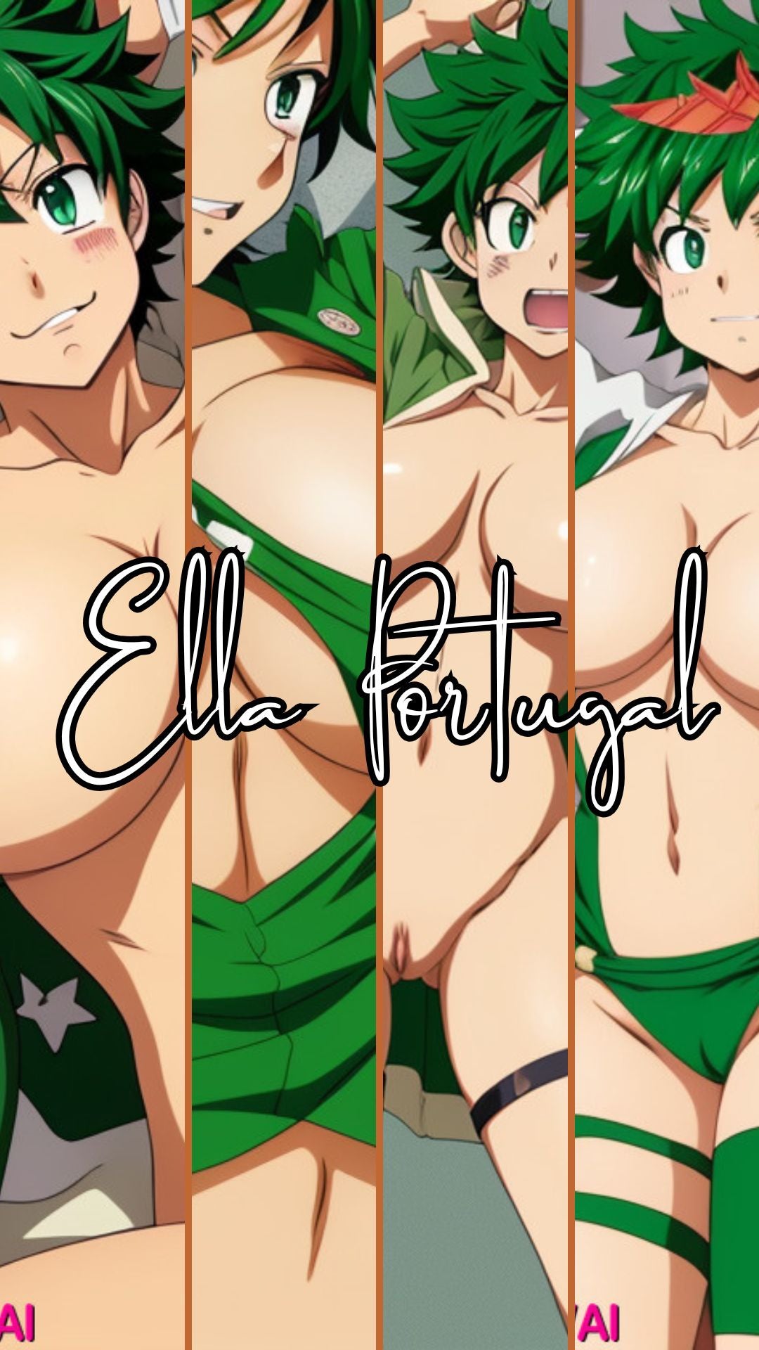 Valentina Green - 4 Wallpapers AI Cartoon e Hentai
