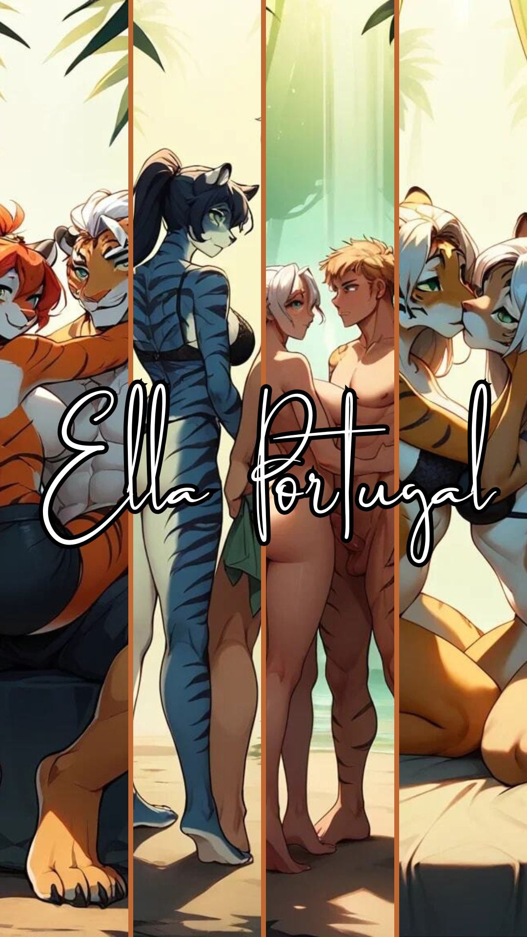 Trocas na Selva - 4 Wallpapers AI Cartoon e Hentai