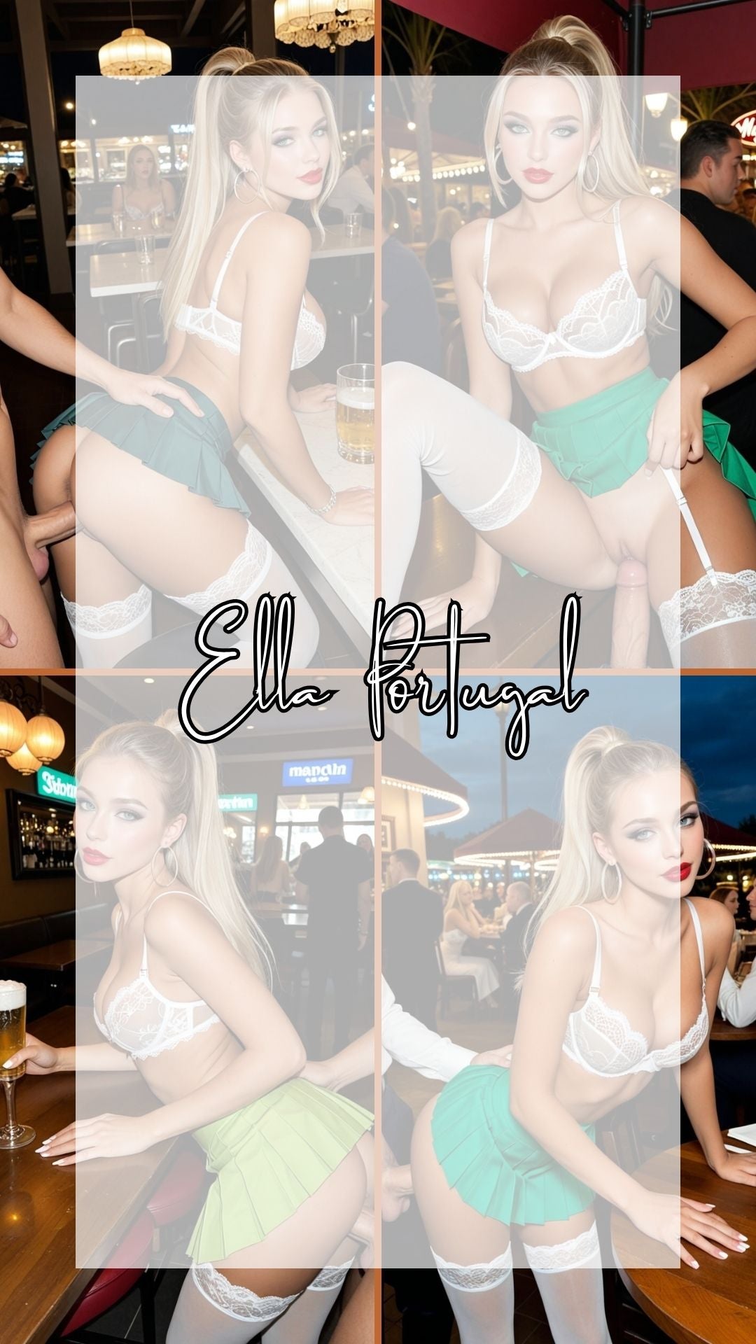 Garçonete sexy no Bar - 4 Wallpapers AI Sexy